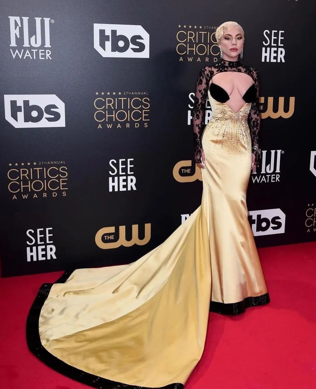 Lady Gaga Tits TheFappening.Pro 5 - Lady Gaga Big Tits At The Critics Choice Awards (7 Photos)