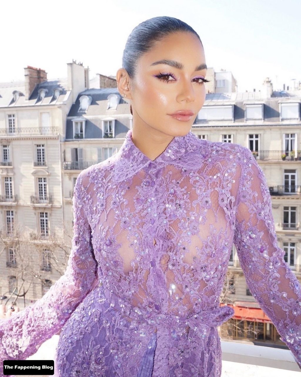 Vanessa Hudgens Sexy Boobs and Legs 3 thefappeningblog.com  1024x1280 - Vanessa Hudgens Looks Hot in a See-Through Dress at the Valentino Womenswear Show (54 Photos)